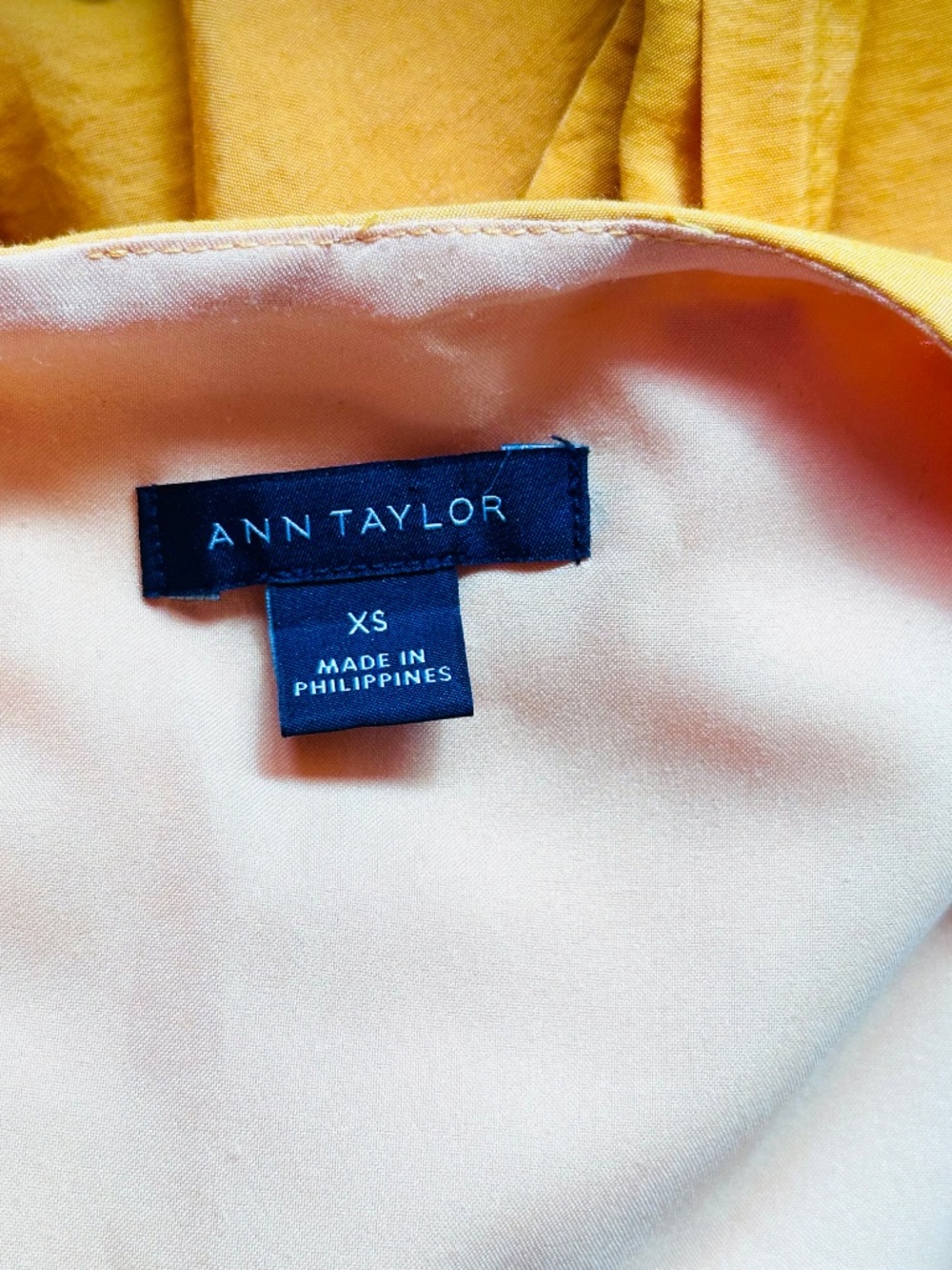Bright golden yellow tie-front dress - Picture 6 of 8